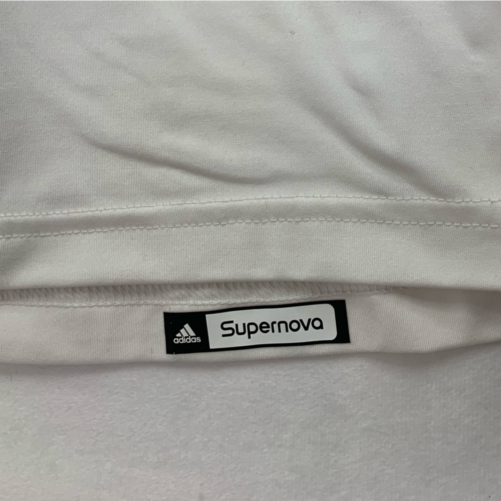 Adidas Clima Lite Sleeveless Razorback White on White Zip Key Pocket Size S - Picture 6 of 11